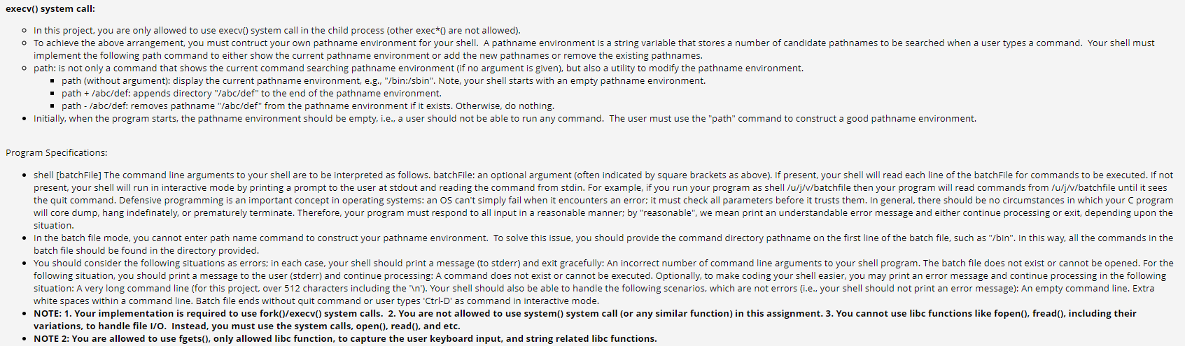 Solved In this assignment, you will write a shell (a command | Chegg.com