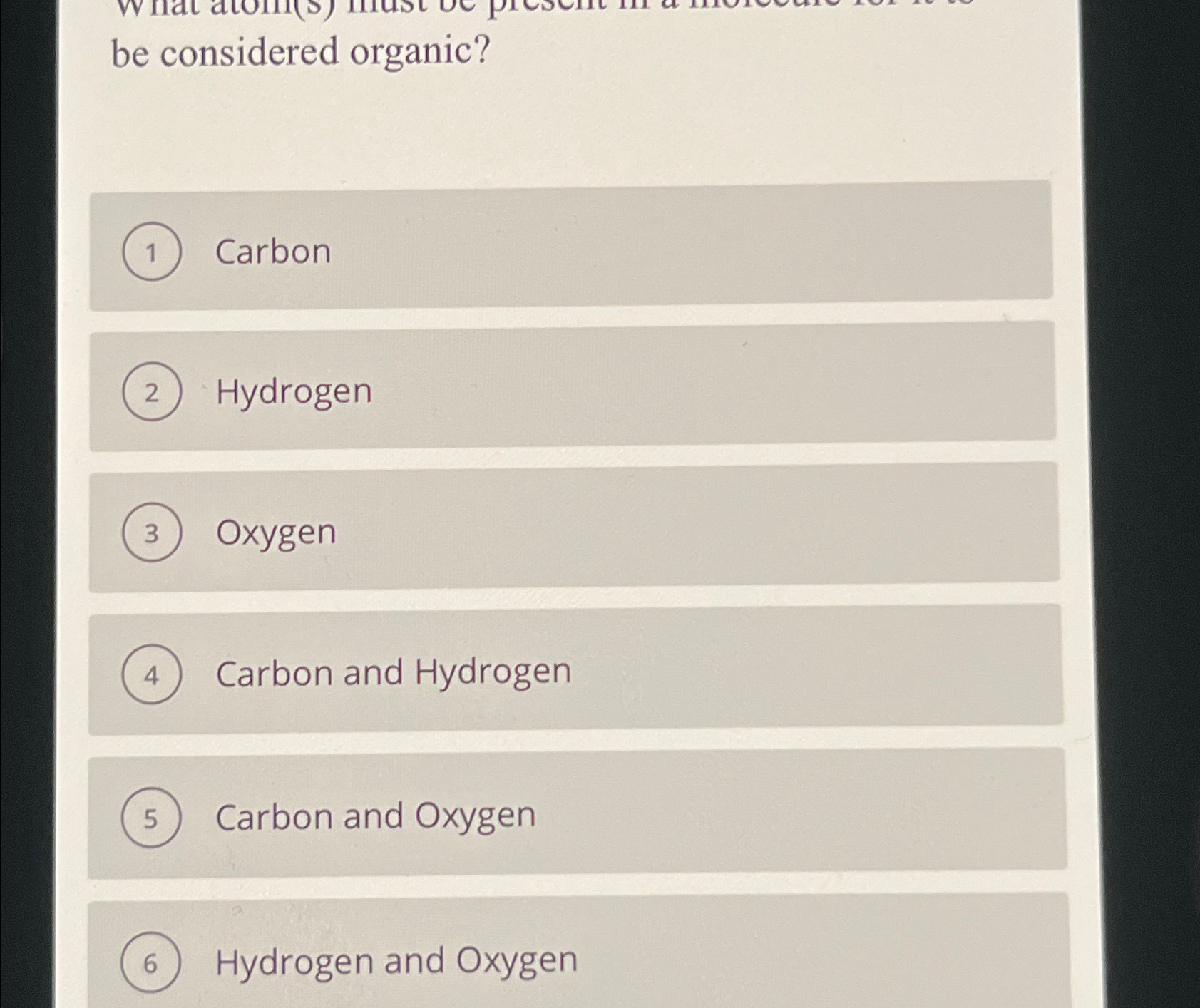 what are made up of carbon hydrogen and oxygen