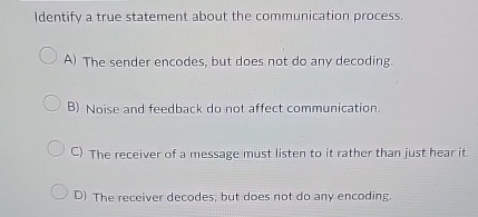 Solved Identify a true statement about the communication | Chegg.com