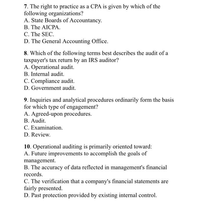 Solved Question 1: MULTIPLE CHOICE QUESTIONS: (A1) (5 | Chegg.com