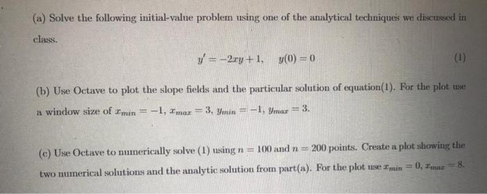 Solved skip part a just do b and c part. Use octave | Chegg.com