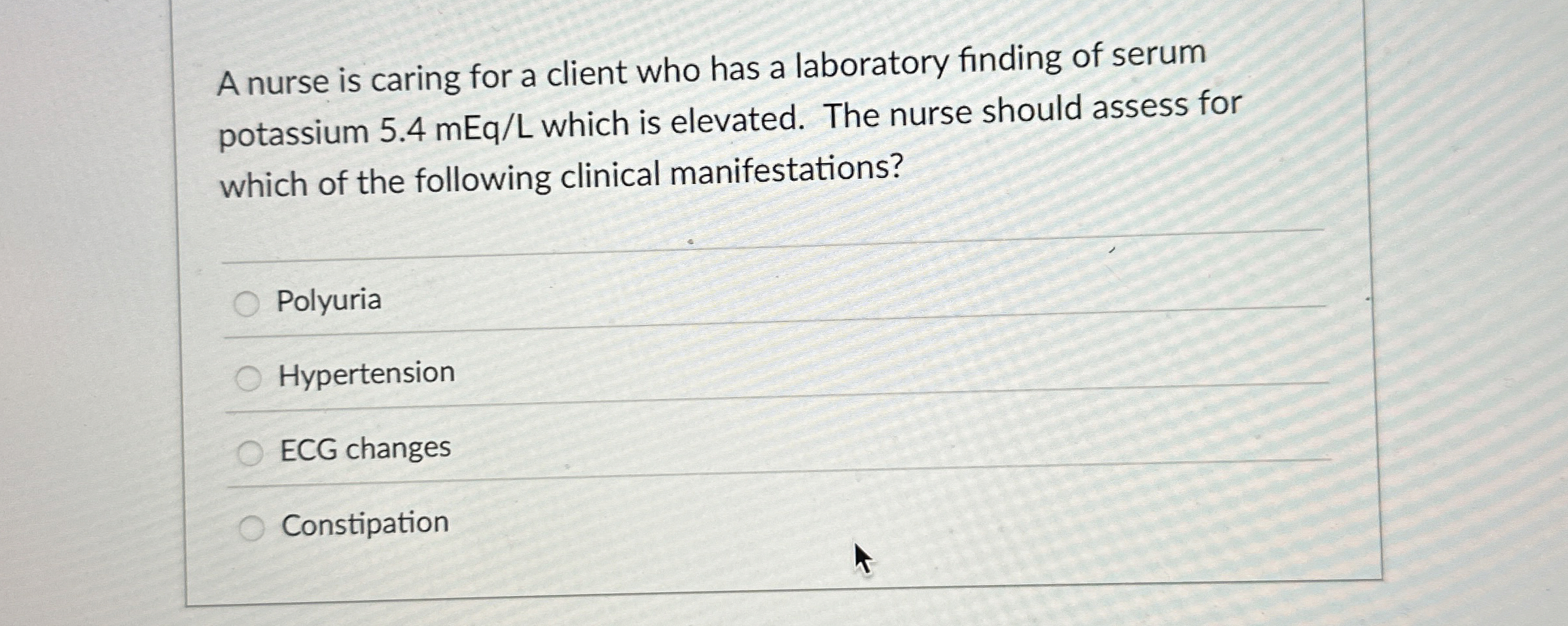 Solved A nurse is caring for a client who has a laboratory