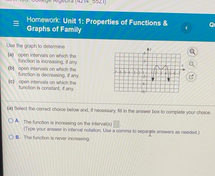 properties of functions homework 1.3