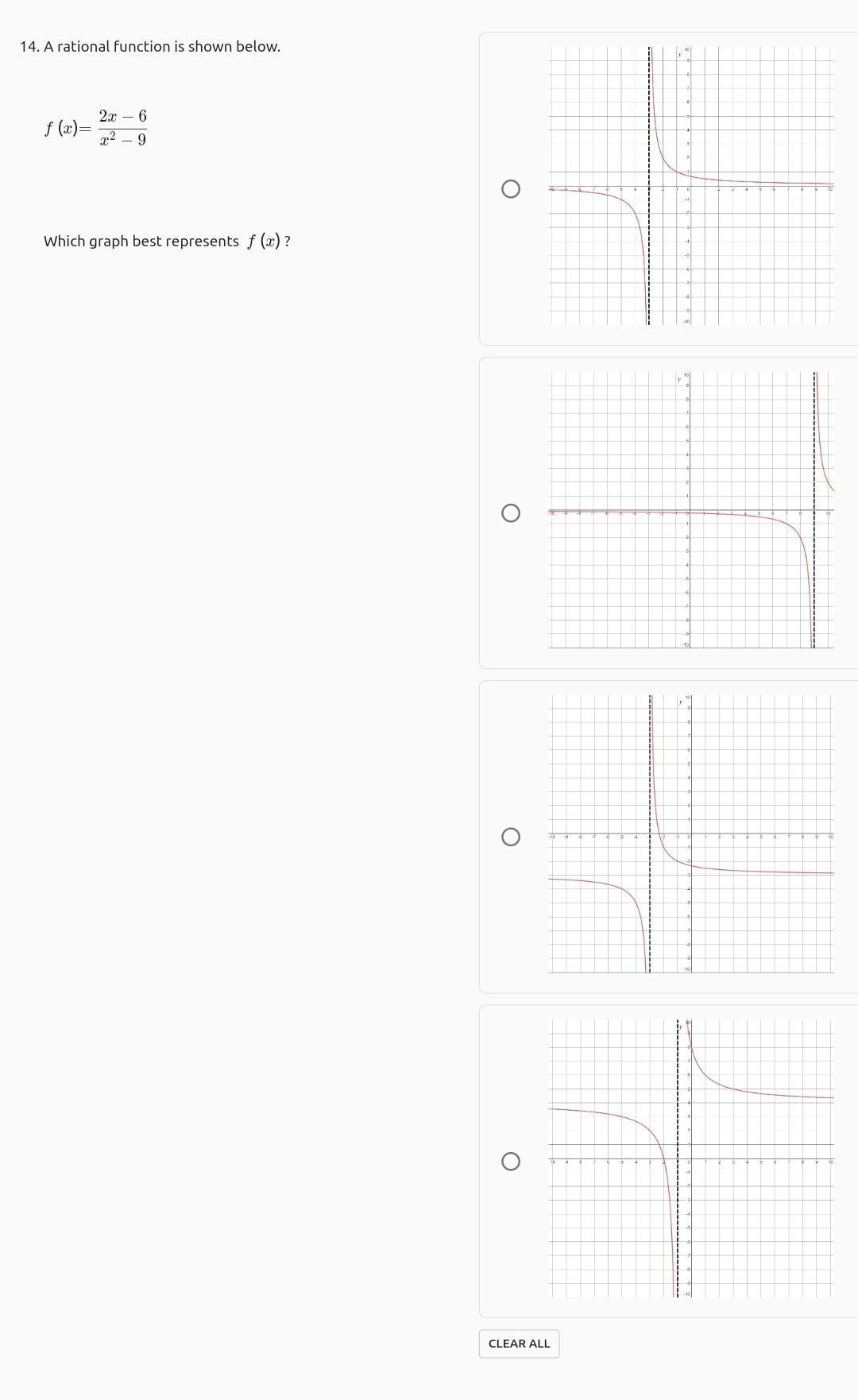 Solved 14. A rational function is shown below. 2x - 6 f (x)= | Chegg.com
