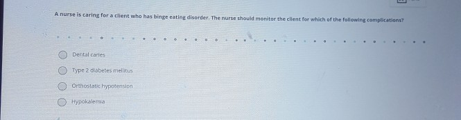 Solved A nurse is reinforcing discharge teaching with a | Chegg.com