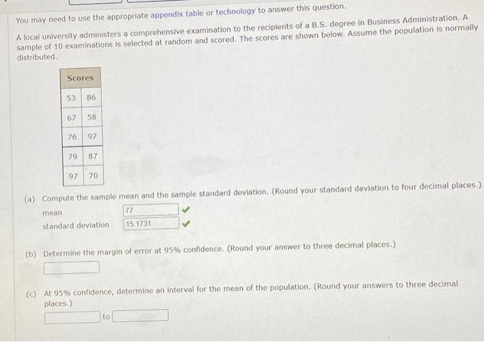 Solved You may need to use the appropriate appendix table or | Chegg.com