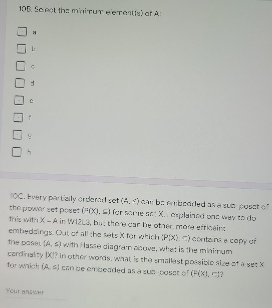 Solved Find the maximum and minimum elements of the | Chegg.com