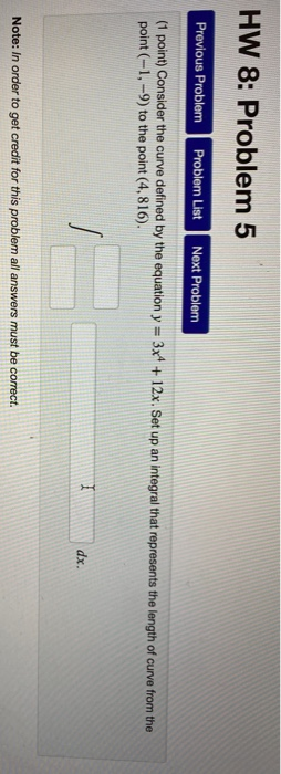 Solved HW 8: Problem 5 Previous Problem Problem List Next | Chegg.com
