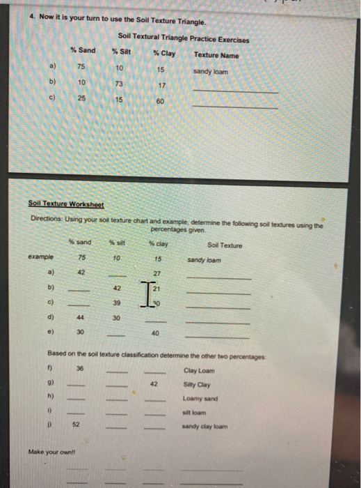 Soil Texture Triangle Activity