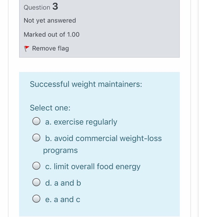 Solved Question 3 Not yet answered Marked out of 1.00 Remove | Chegg.com
