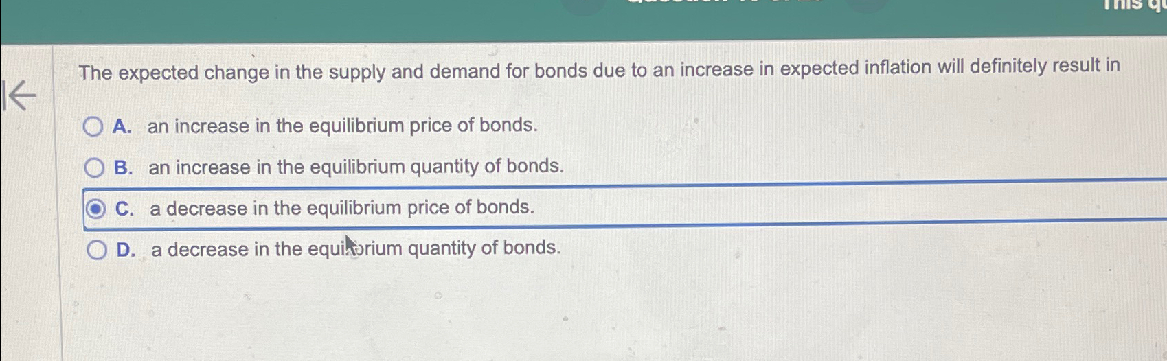 Solved The expected change in the supply and demand for | Chegg.com