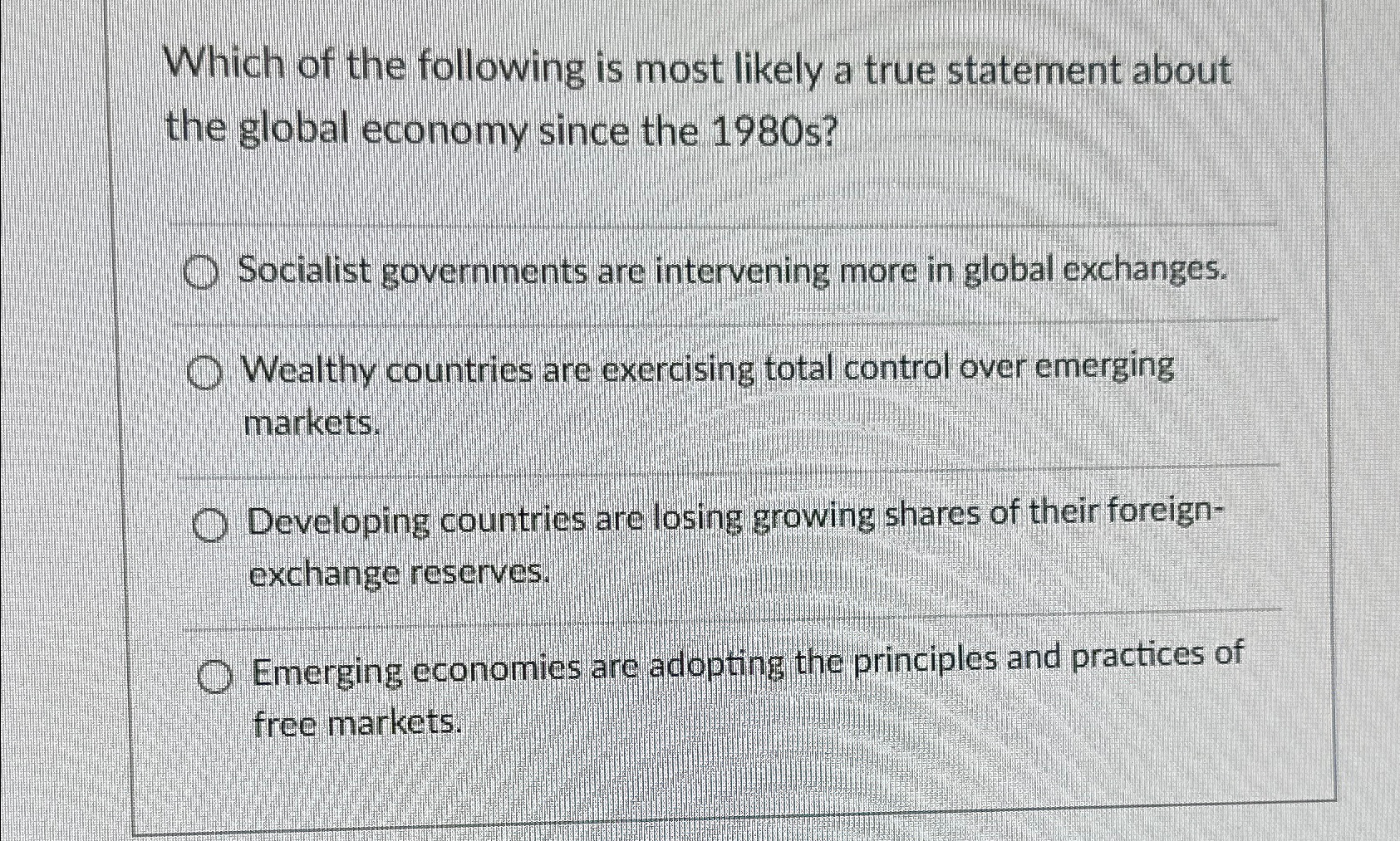 Solved Which of the following is most likely a true | Chegg.com