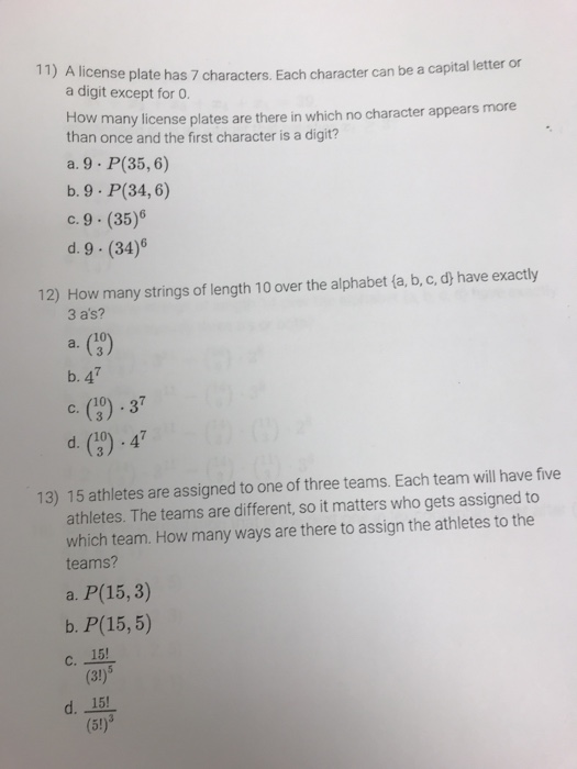 (Solved) 11 License Plate 7 Characters Character Capital Letter Digit