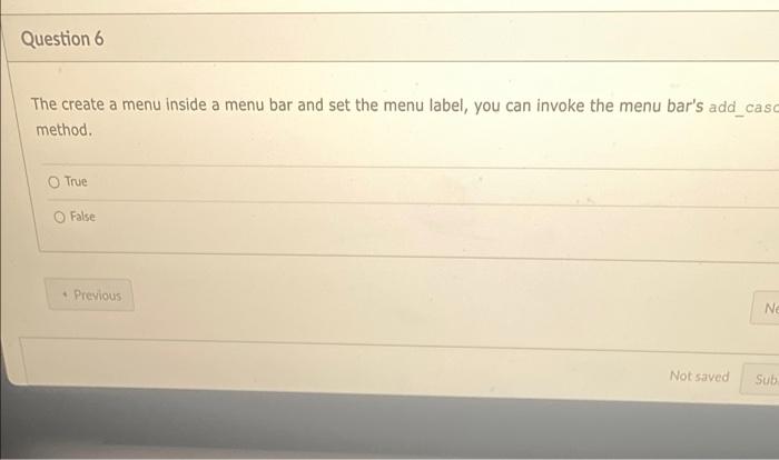 Solved Question 1 Which of the following is not true about a | Chegg.com