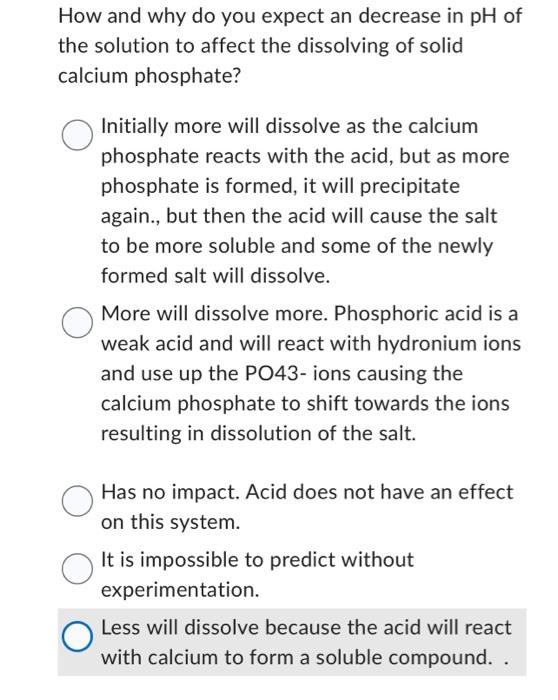 Solved How and why do you expect an decrease in pH of the | Chegg.com