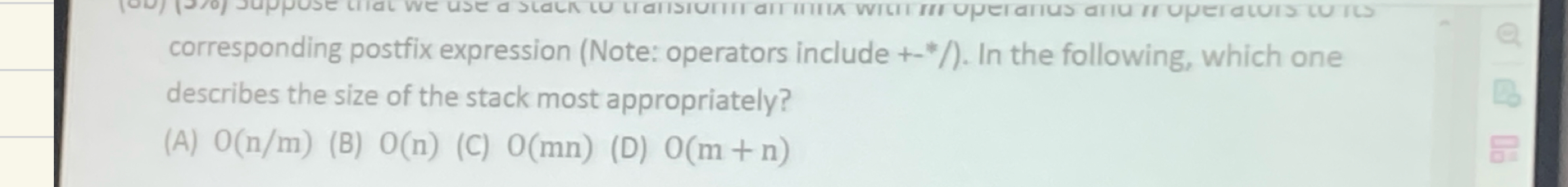 Solved Suppose That we use A stack to transform an Infix | Chegg.com
