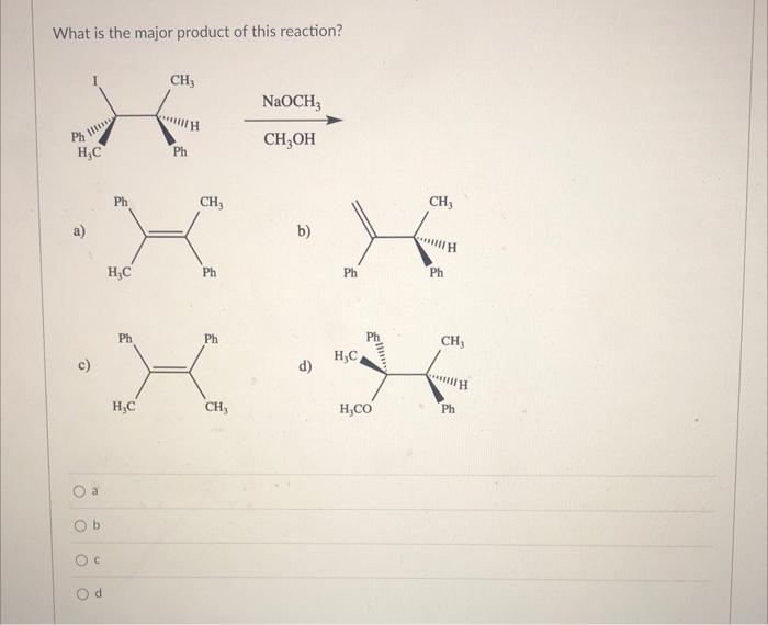 Solved Which compound does not readily undergo an E2 Chegg