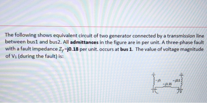 Solved The Following Shows Equivalent Circuit Of Two | Chegg.com