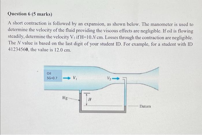 Solved Question 6 (5 Marks) A Short Contraction Is Followed | Chegg.com