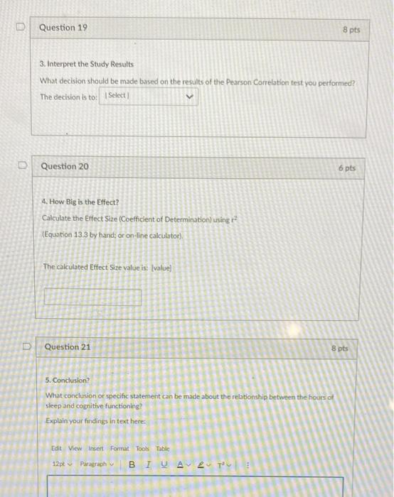 Solved COMPUTE PEARSON CORRELATION COEFFICIENT Use the | Chegg.com