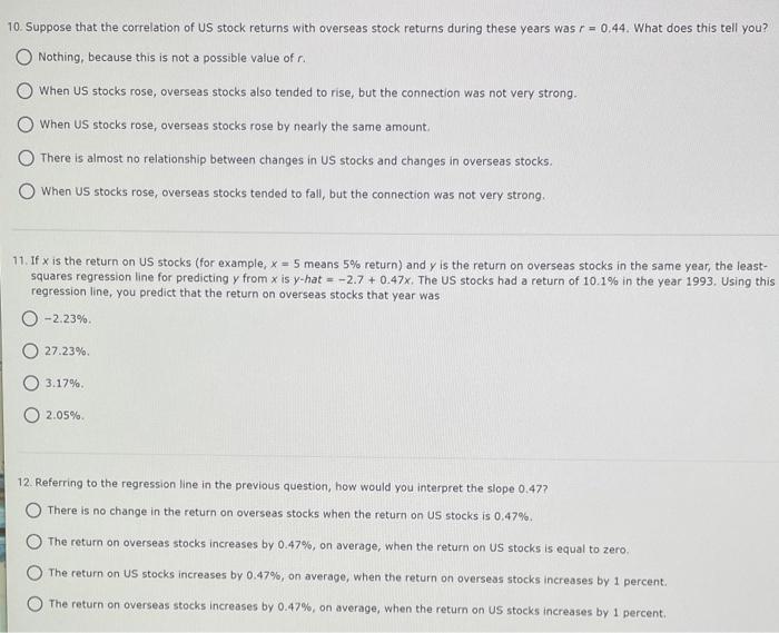 Solved Use this information to answer the next eight | Chegg.com