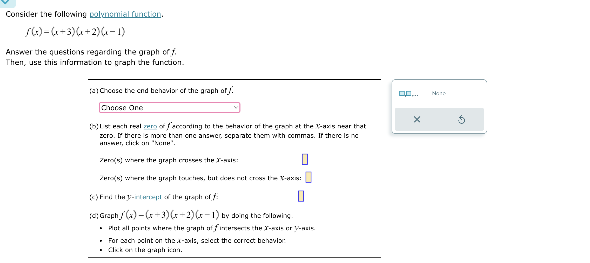 Solved Consider the following polynomial | Chegg.com