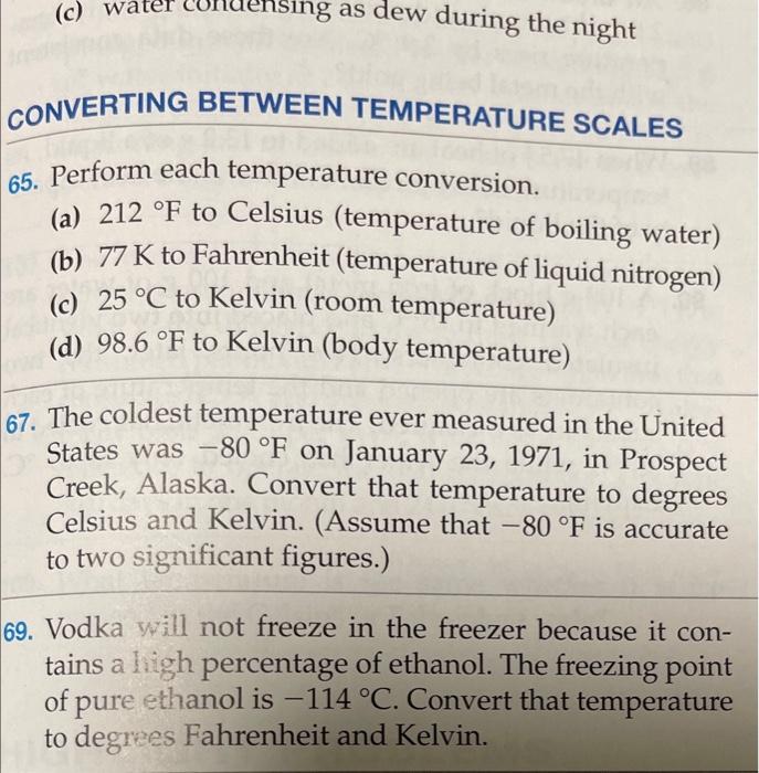 Converting Temperature with Answer Key