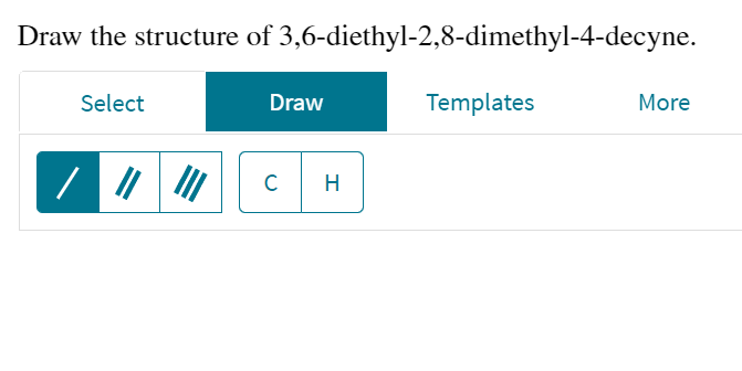 Solved Name the alkyne shown.Draw the structure of | Chegg.com