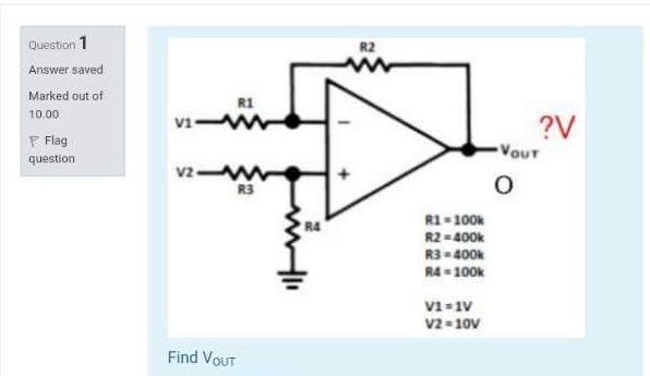 Solved Question 1 Answer saved Marked out of 10.00 P Flag | Chegg.com
