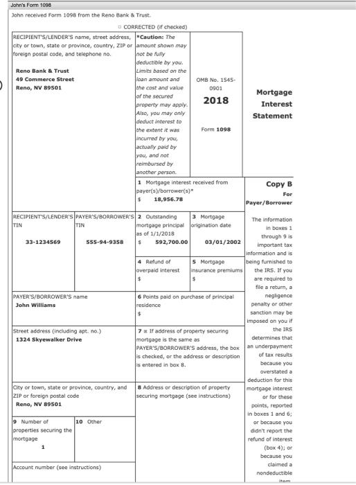 Instructions Comprehensive Problem 5 1 John Williams Chegg Com