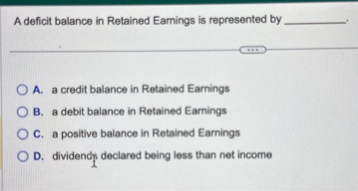 does retained earnings have a normal debit or credit balance