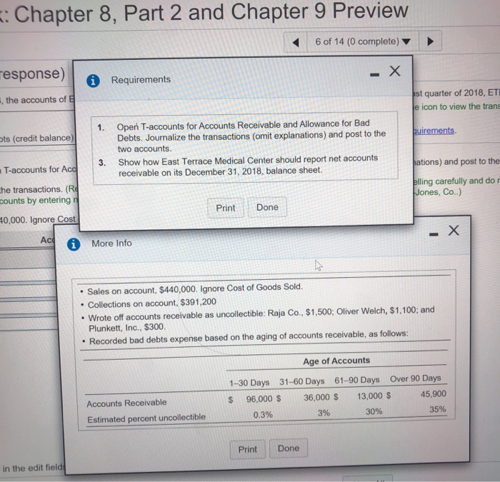 Solved Homework: Chapter 8, Part 2 and Chapter 9 Preview | Chegg.com