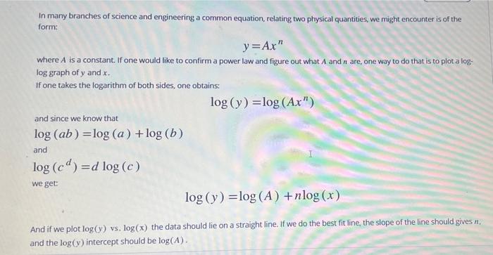 Solved In many branches of science and engineering a common | Chegg.com