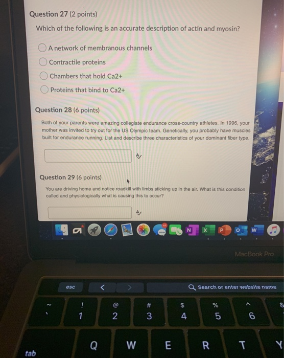 Question 27 (2 points) Which of the following is an | Chegg.com