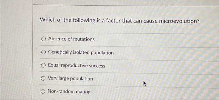 Solved Which of the following is a factor that can cause | Chegg.com