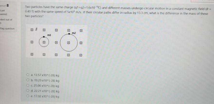 Solved stion 8 I yet Two particles have the same charge | Chegg.com