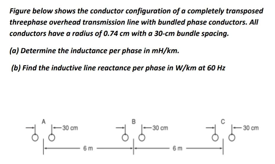 Solved Figure below shows the conductor configuration of a | Chegg.com