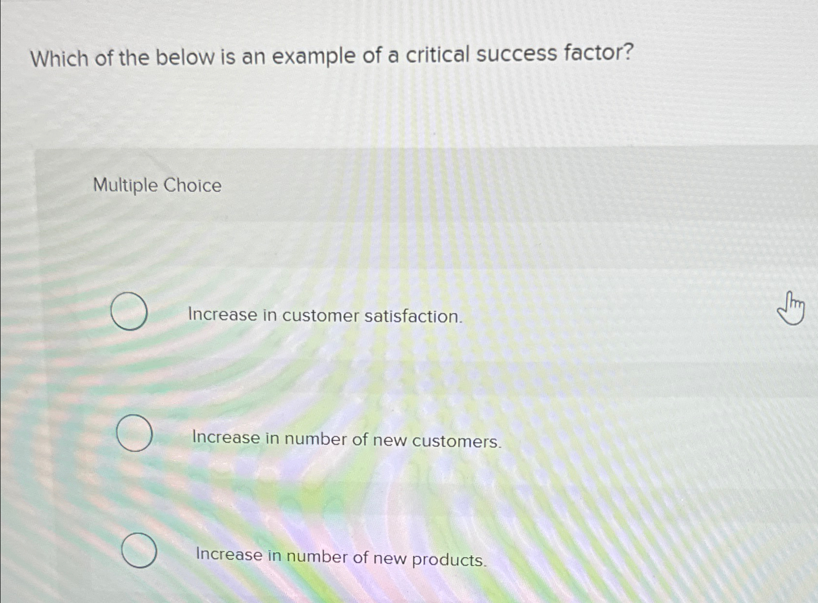 Solved Which of the below is an example of a critical | Chegg.com