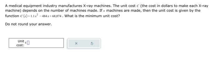 Solved A medical equipment industry manufactures X-ray | Chegg.com