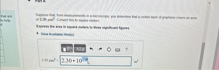 Solved Suppose That, From Measurements In A Microscope, You 