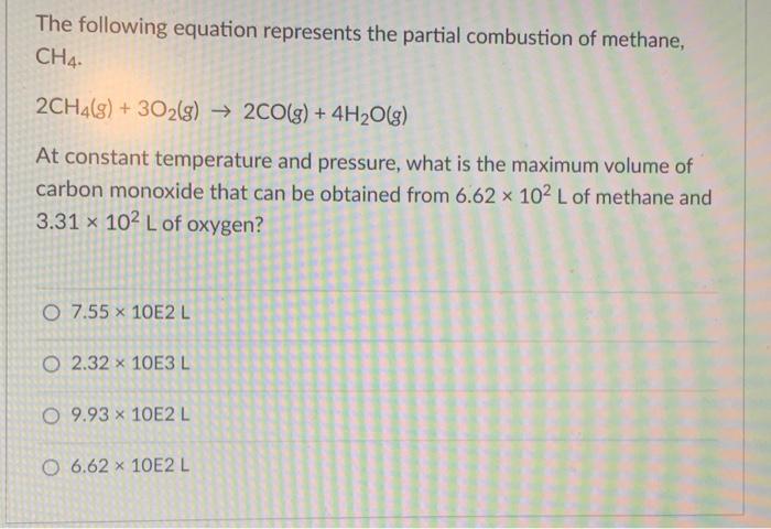 Solved The following equation represents the partial | Chegg.com