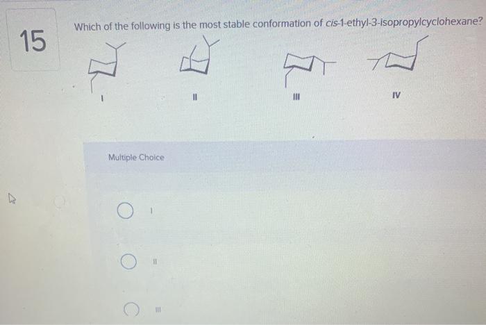 solved-which-of-the-following-is-the-most-stable-chegg