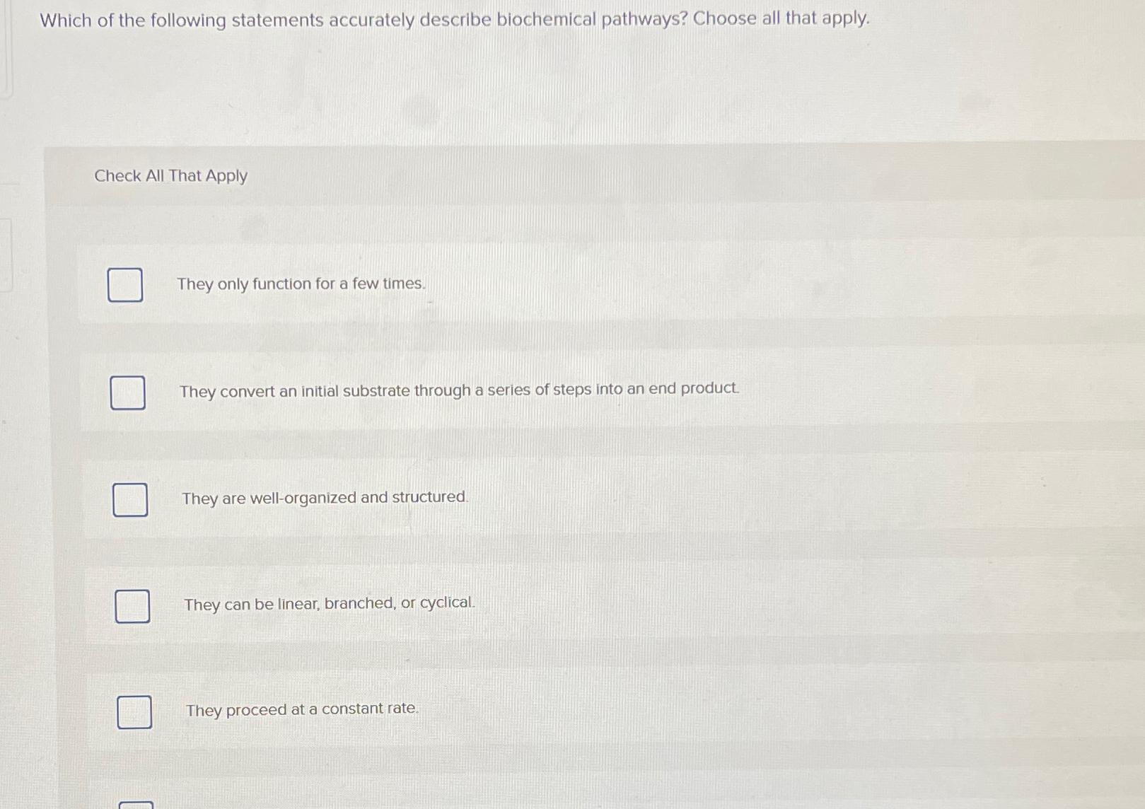 Solved Which of the following statements accurately describe | Chegg.com