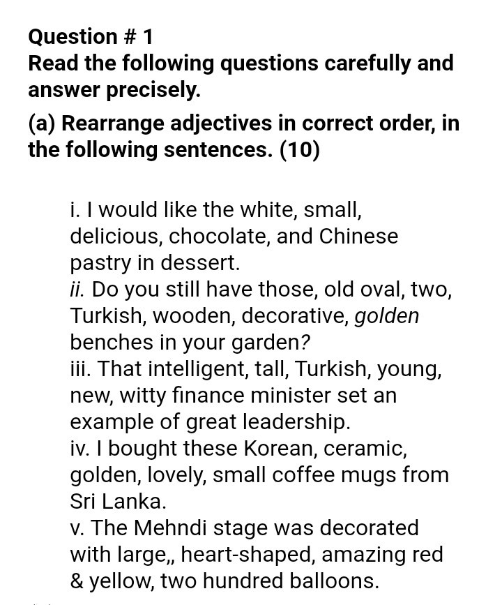 Solved Question 1 Read The Following Questions Carefully Chegg Com