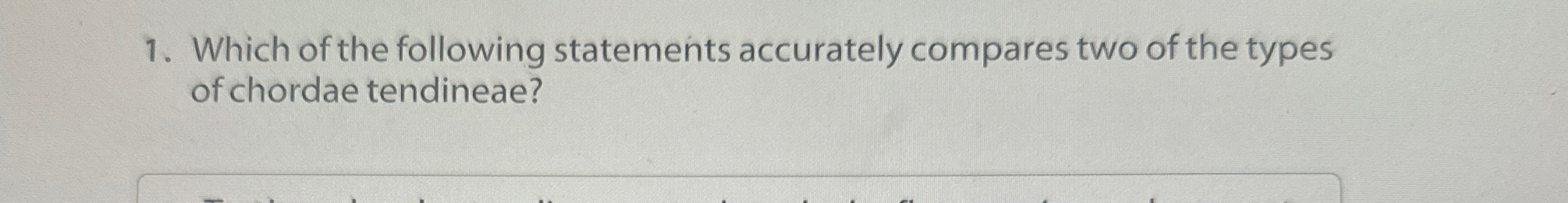 Solved Which of the following statements accurately compares | Chegg.com