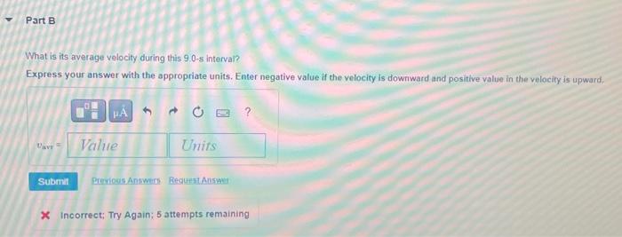 Solved Part A What is the instantaneous velocity of a freely | Chegg.com
