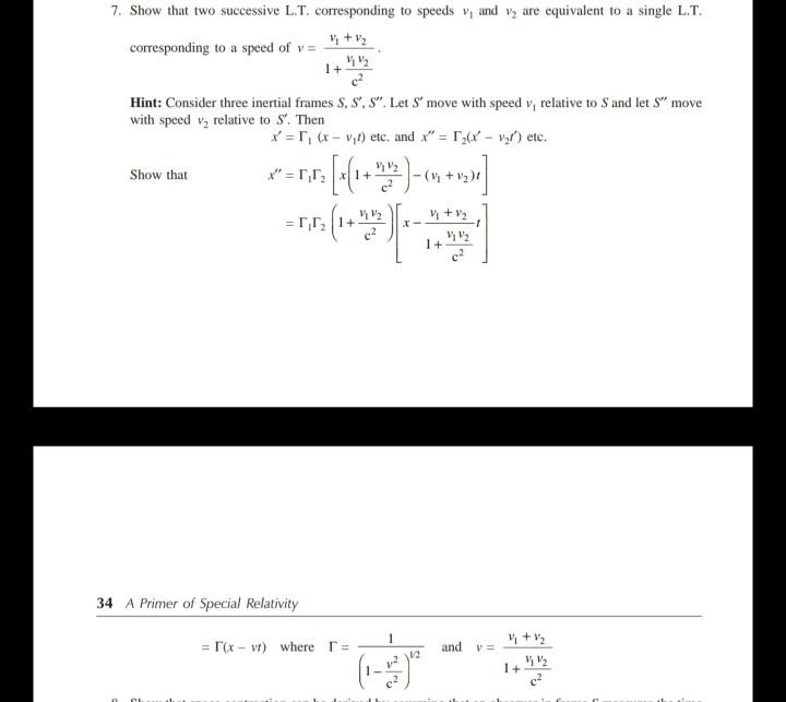 Solved 7. Show that two successive L.T. corresponding to | Chegg.com