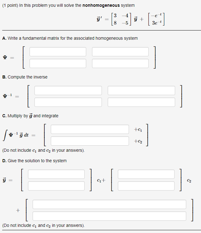Non Viable Math Example Solved (1 point) As an illustration of the difficulties | Chegg.com