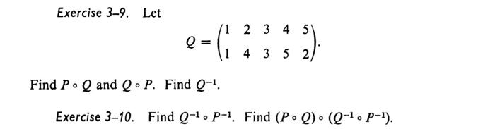 Solved Exercise 3 9 Let Q1124334552 Find P∘q And Q∘p 1969