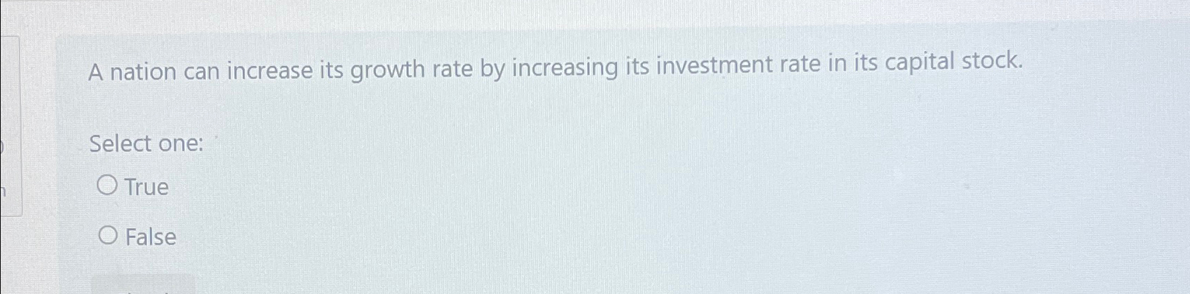 Solved A nation can increase its growth rate by increasing | Chegg.com